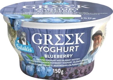 Yoghurt Gresk Blåbær 150g Salakis