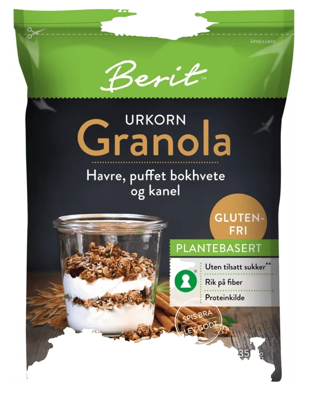 Berit Nordstrand Granola m/Kanelsmak Glutenfri