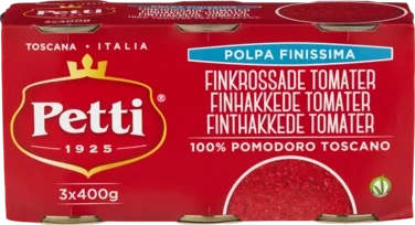 Petti Tomater Finhakkede 3x400g