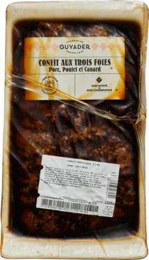 Paté Confit av 3 Lever Håndverkspatè Fra Frankrike