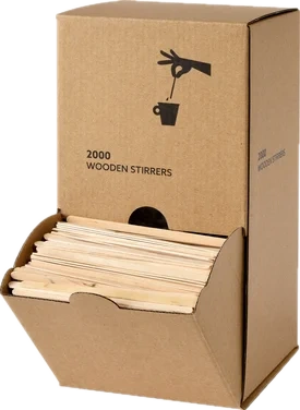 Rørepinne Tre Enkeltpkakket Display 110mm