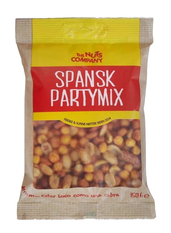 Spansk Partymix 150g The Nuts Company