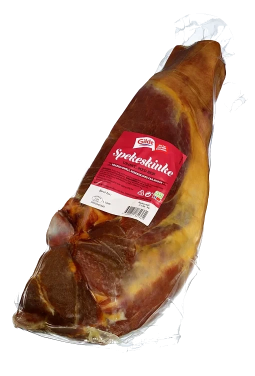 Spekeskinke Urøkt Delt m/Ben Ca3kg Gilde