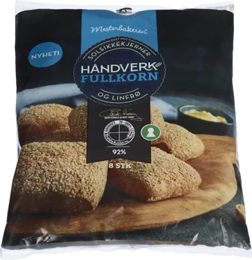 Fullkornsstykker 8pk Hv 480g Mesterbakeren