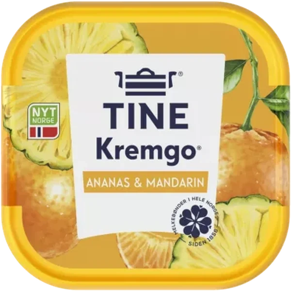 Kremgo' Mandarin/ananas 125g Tine