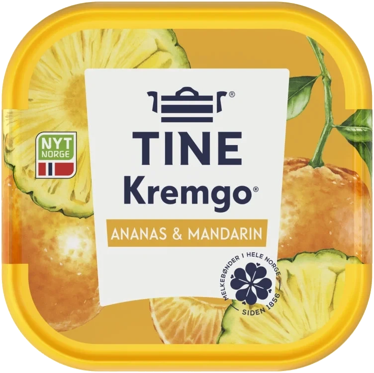 Kremgo' Mandarin/ananas 125g Tine