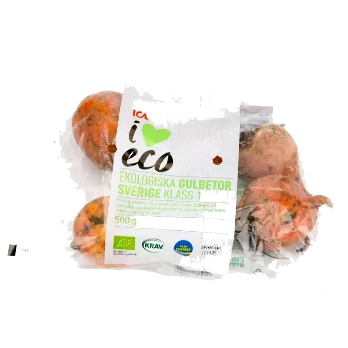 Gulbeta Påse 500g KRAV Klass 1 ICA I love eco