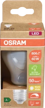 Led Lyspære cl A Ultra Efficient 60 Matt E27 Dimbar