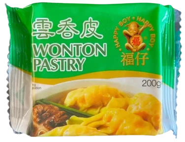 Frozen Wonton Pastry Yellow 200g