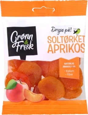 Aprikoser Soltørket 80g Grønn&Frisk
