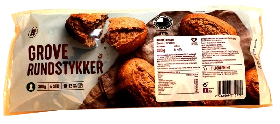 Grove Rundstykker 6pk 300g