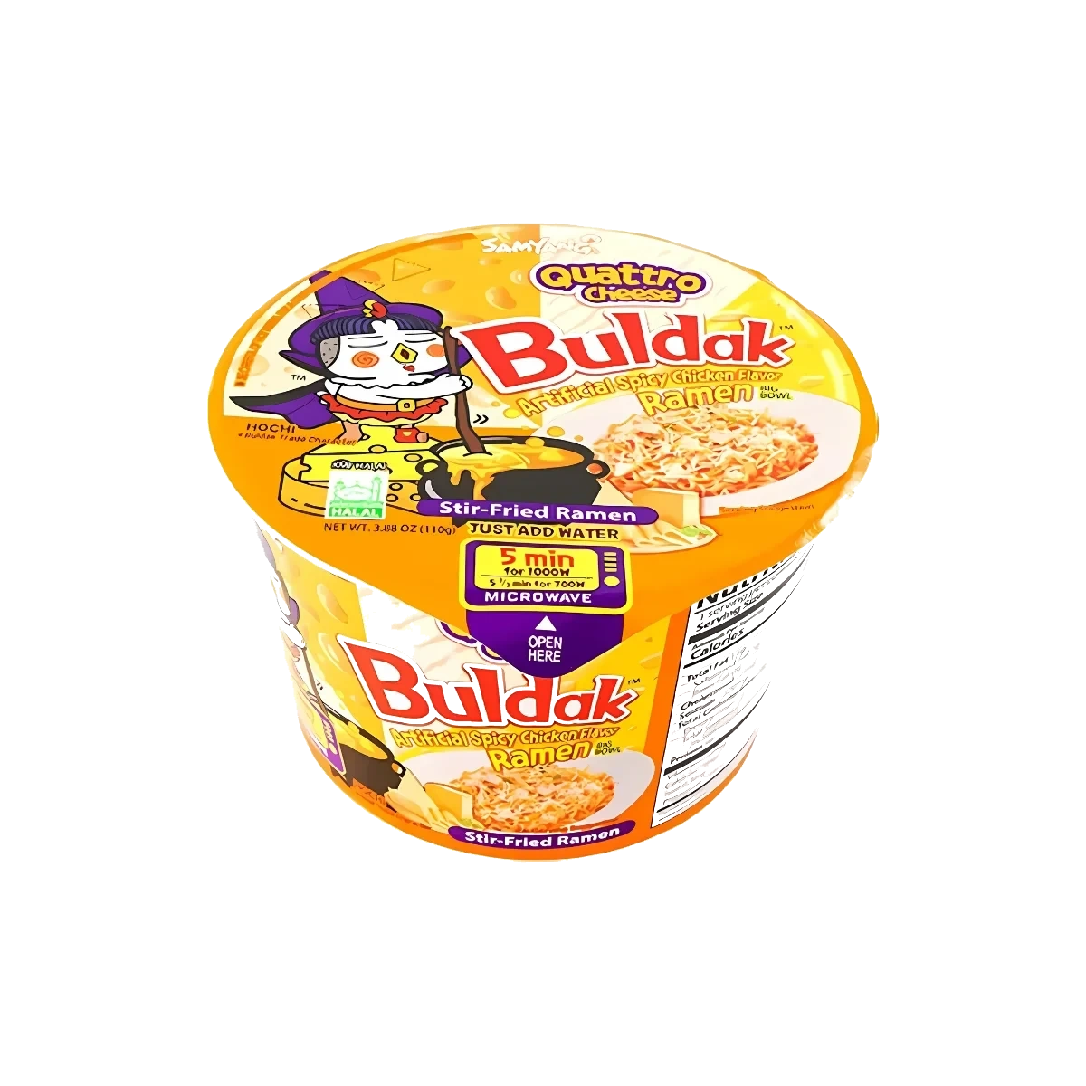 Samyang Four Cheese Hot Chicken Noodle Bowl 110 g DATOVARE