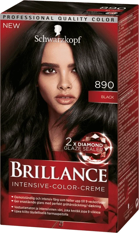 Brillance Hårfarge 890 Black