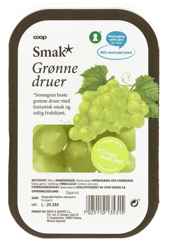 Coop Smak Drue Grønn 500g