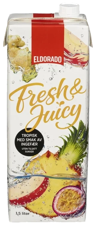 Fresh&Juicy Tropisk m/Ingefær 1,5l Eldorado