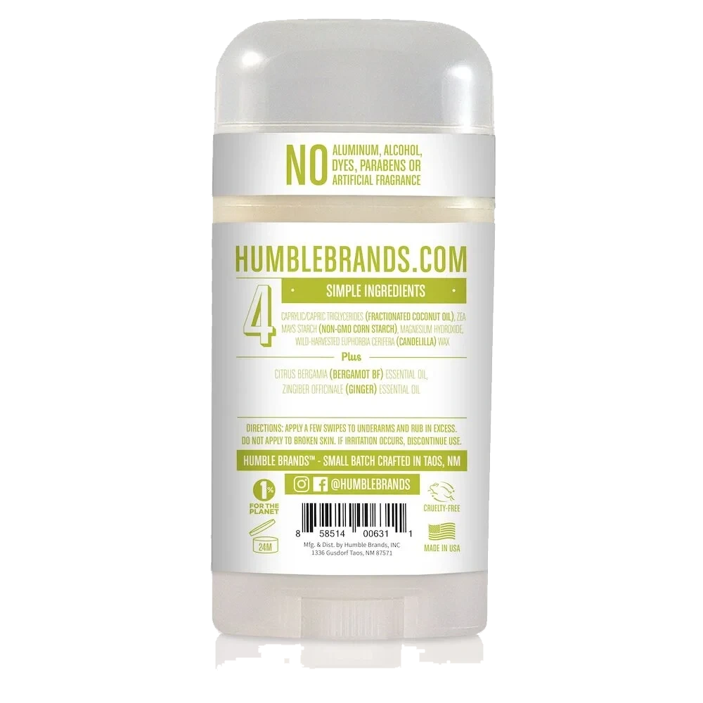 Humble deodorant Bergamot/Ginger sensitive