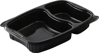 Bistro Combopack 2 Roms 910ml, Sort Bund og Klart Lokk