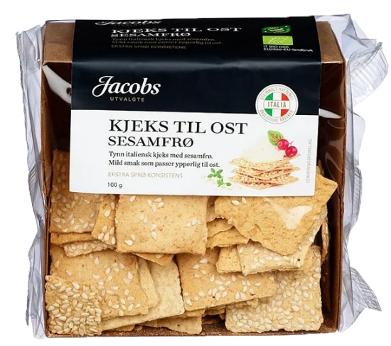 Jacobs Kjeks Til Ost Sesamfrø 100g