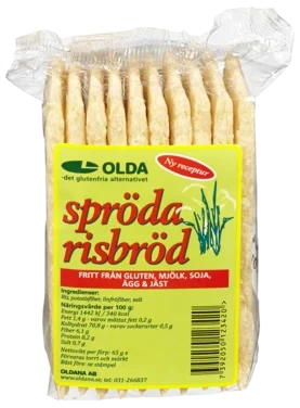 Spröda Risbröd Glutenfri