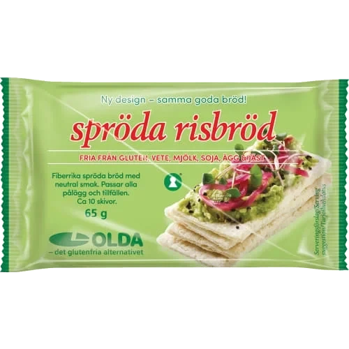 Sprøde Risbrød Glutenfri Oldas
