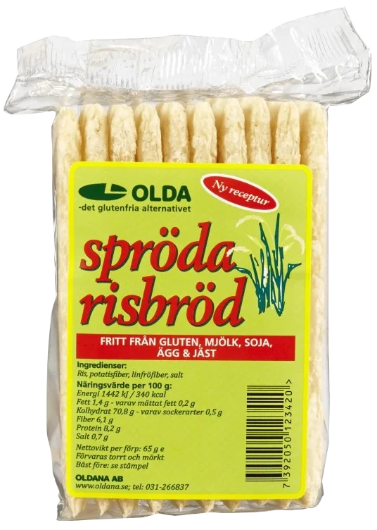 Spröda Risbröd Glutenfri