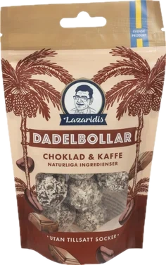 Daddelkuler Sjokolade og Kaffe 90g Lazaridis
