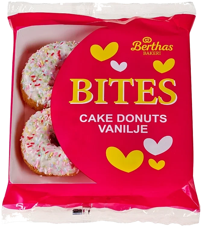 Cakedonuts Vanilje 4pk 150g Berthas