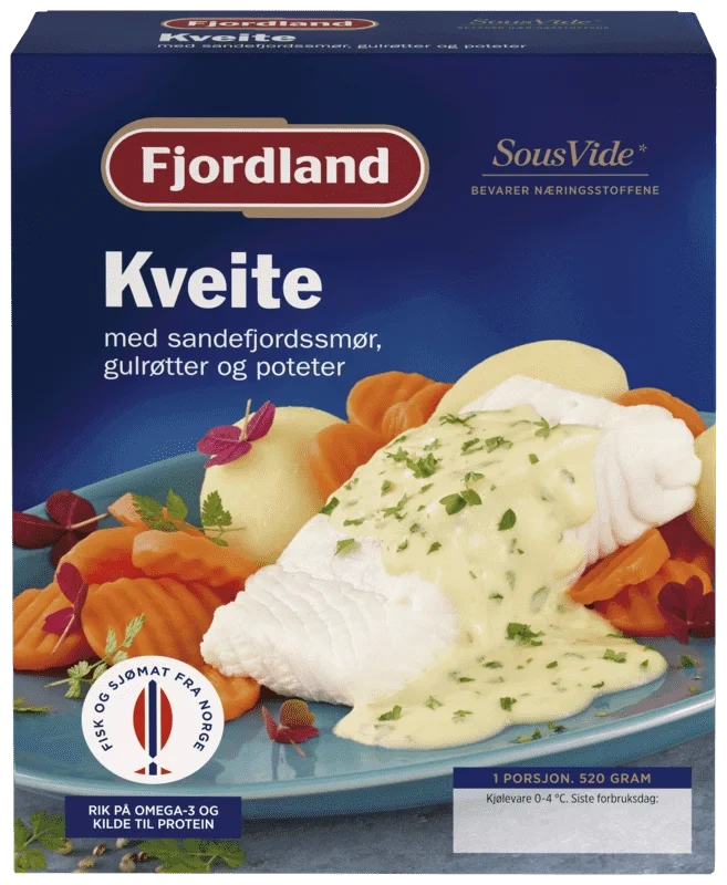 Fjordland Kveite med Sandefjordsmør 520g