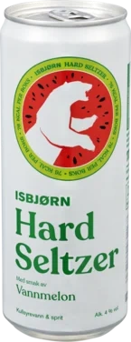 Isbjørn Hard Seltzer Vannmelon 0.33l bx