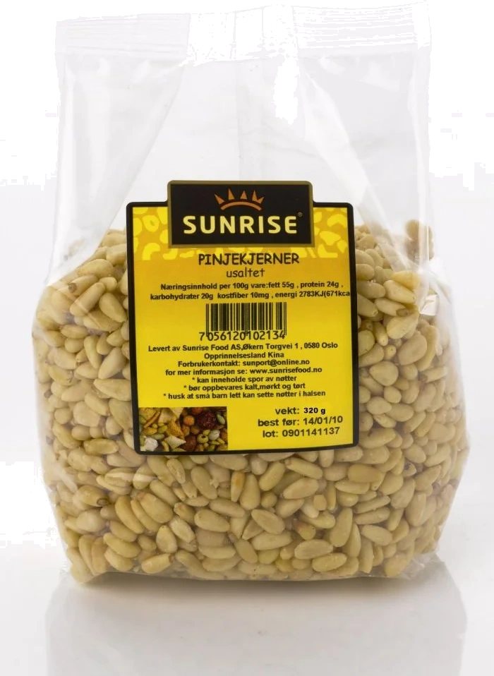 Sunrise Pinjekjerner 320g