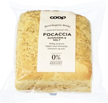 Coop Focaccia Rosmarin Salt 400g