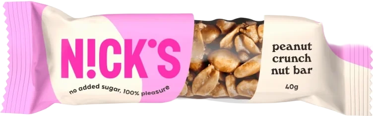 Nicks Nut Bar Peanøtt u/Sukker 40g