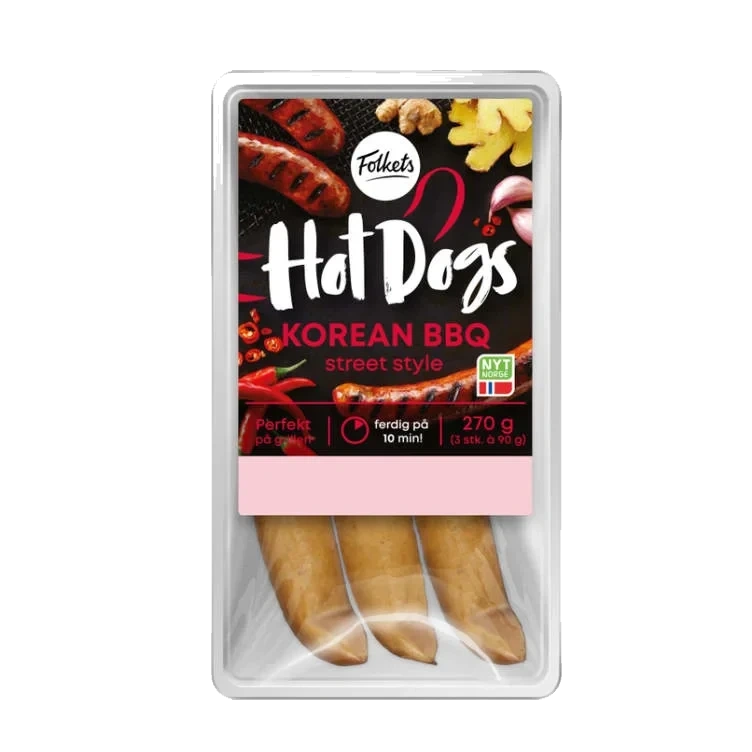 Hot Dogs Korean Bbq 270g Folkets