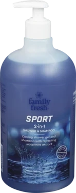 Family Fresh Sport 2in1 Shower & Shampo 1000ml