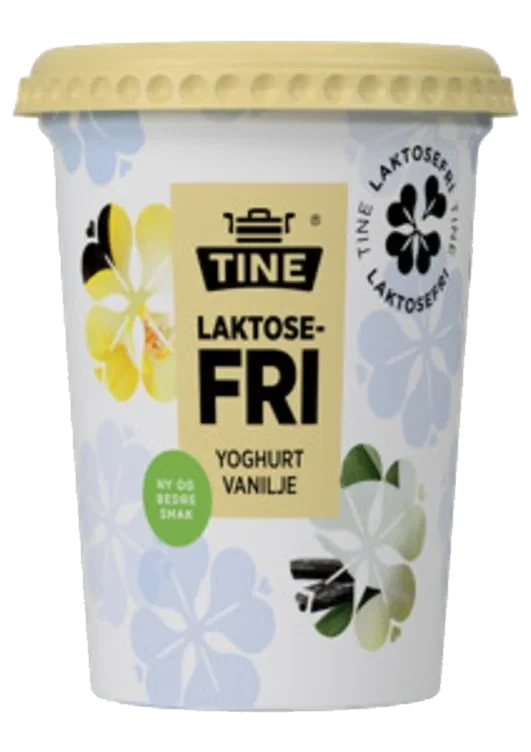 Yoghurt Vanilje Laktosefri 500g Tine