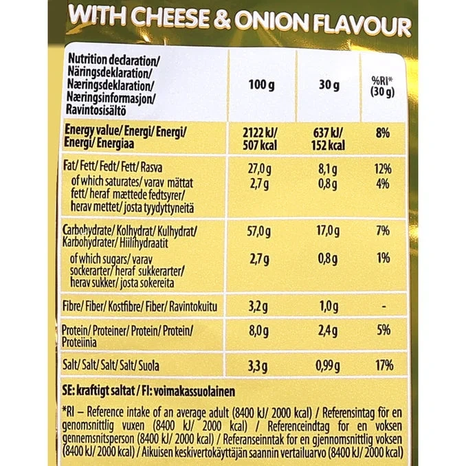 Chips Cheese & Onion