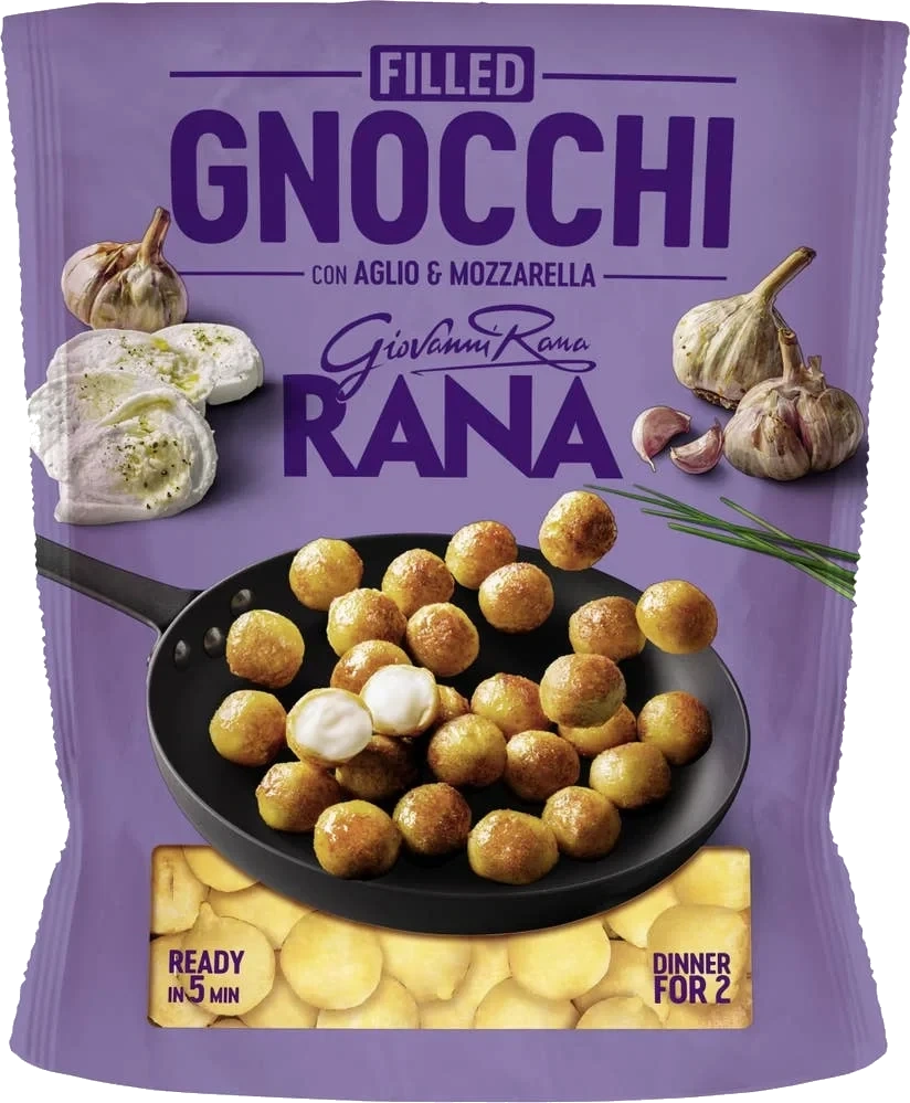 Fylld Gnocchi Vitlök & Mozzarella