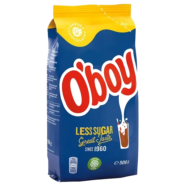 O'boy Mindre Sukker 500g Pose Freia