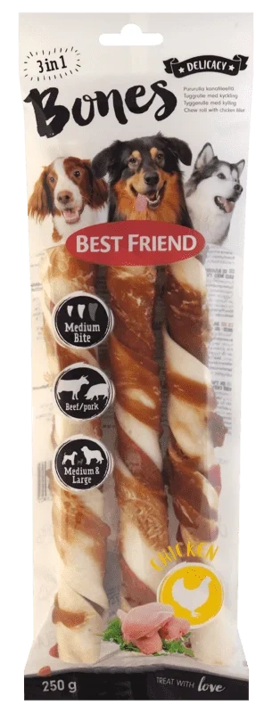 Best Friend Bones 3in1 Rull 3stk