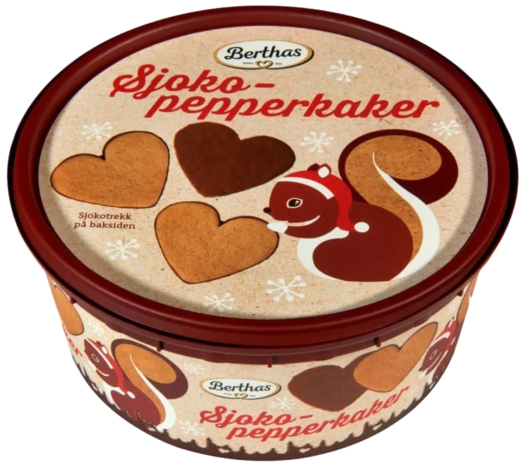 Sjokopepperkaker 325g Berthas