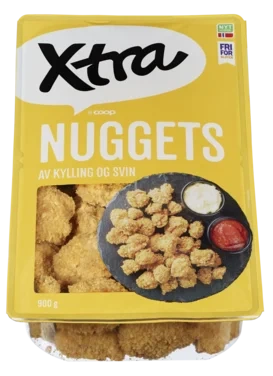 X-tra Nuggets Svin og Kylling 900g
