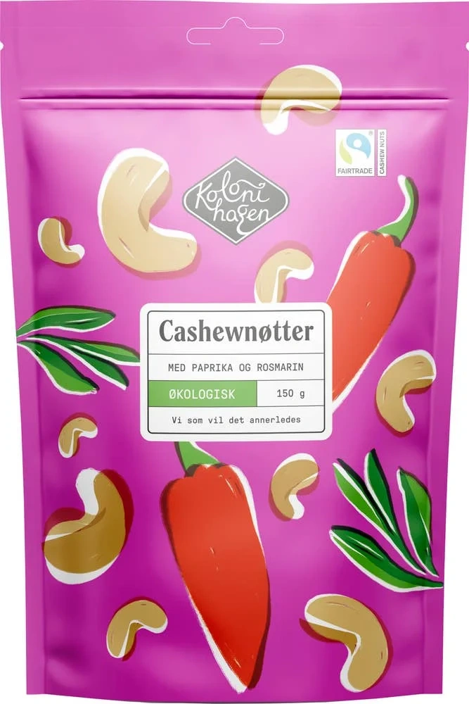 Cashewnøtter rosmarin & paprika