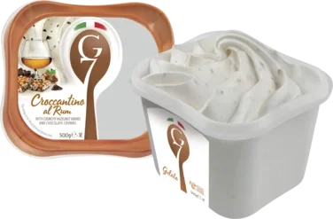Croccantino Al Rum 1l G7 Ekte Italiensk Iskrem
