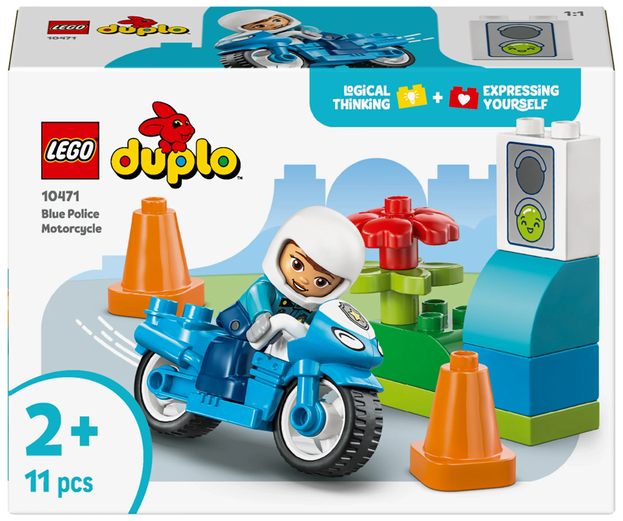 Lego Blå polismotorcykel