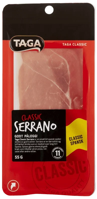 Taga Classic Serrano Skivet 55g
