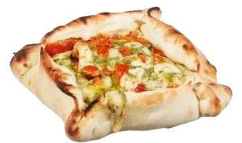Piazza Mozzarella, pesto & tomat
