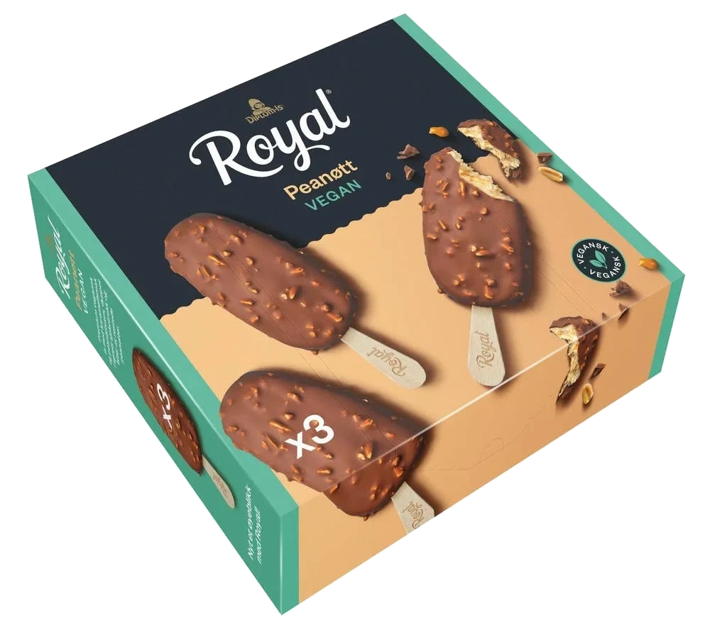 Royal peanøtt vegansk 3 stk, 270 ml