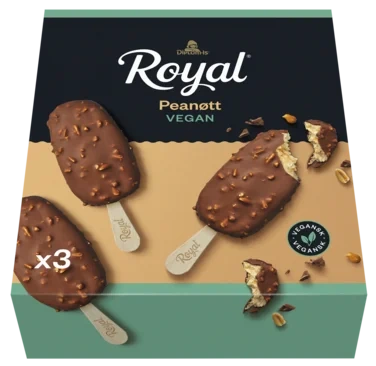 Royal peanøtt vegansk 3 stk, 270 ml