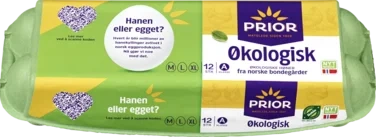 Egg 12stk Mlxl Økologiske 53-75g