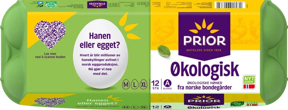 Økologiske egg 12stk MLXL